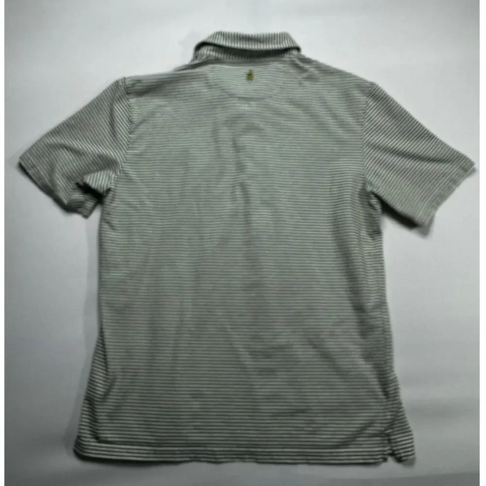 Johnnie-O Men's Short Sleeve Oakland A's Green Striped Polo Shirt - Size M* - Picture 3 of 5